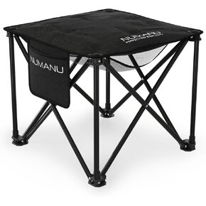 NUMANU Padded Folding Camp Stool for Adults, Footrest & Carry Bag, 500 lbs in Kuwait