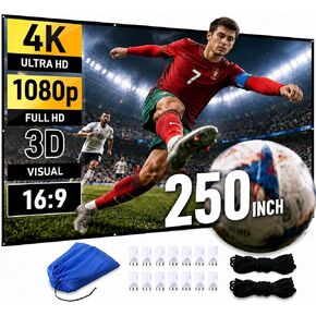 Japard 250 inch Projector Screen Outdoor Night Home Theater 4K Full HD in Saudi Arabia