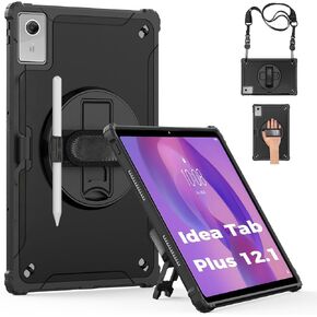 Junfire Protective Case for Lenovo Idea Tab Pro 12.7 inch 2025,Black in Kuwait