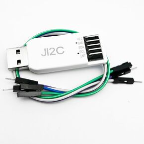 JI2C USB to I2C Adapter & EEPROM Debugger | Multi-Device Support, Real-Time Curve Plotting, Fast Read/Write for I2C Registers - Windows Compatible in Kuwait