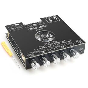 ZK-AS21 2nd Gen 2.1 Channel Bluetooth Power Amplifier Board with TWS, 220W×2 + 350W, TPA3255 Chip, Vehicle Amp with Bluetooth/AUX/USB Inputs in Saudi Arabia