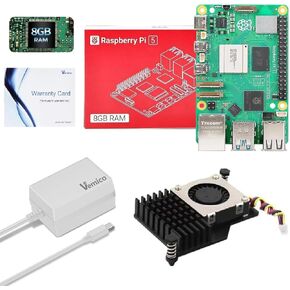Vemico Raspberry Pi 5 8GB Kit with Active Cooler and 27W GaN Power Supply in Saudi Arabia