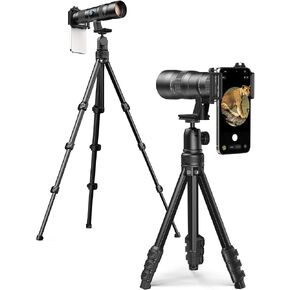 MIAO LAB 20-60X Zoom Telephoto Lens, High Power Telephoto Mobile Cell Phone Lens with Tripod & Universal Phone Clip, for iPhone 17/16/15/14/13 Series, Samsung, Android and Most Smartphone in Saudi Arabia