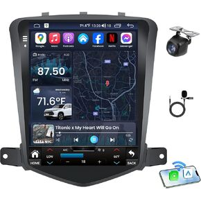 for Chevrolet Cruze 2009-2015 Radio Stereo Upgrade: 9.7 Inch IPS Android 13 Car Head Unit Replacement, Wireless CarPlay Android Auto GPS WiFi Bluetooth AM FM SWC Backup Camera, 8 Core 4G+64G DSP in Kuwait