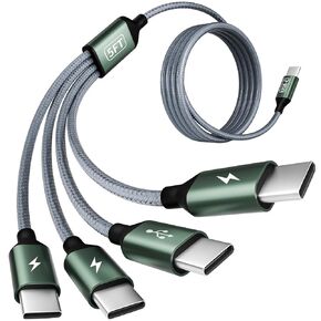 USBC to USBC Cable, 4 in 1 USB C Multi Charging Cable for Multiple Devices in Kuwait