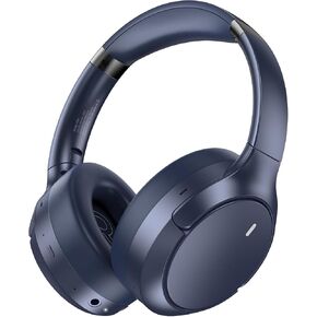 Hybrid ANC Wireless Over-Ear Headphones, 100H Playtime, Hi-Res Audio, Bluetooth 6.0, Multi-Mode Noise Cancellation, Comfort Fit, iOS & Android Compatible, Foldable Design, Travel-Friendly (Black) in Kuwait