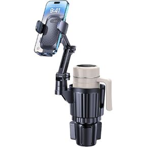 Coolpow Car Phone Holder Mount, 2 in 1 Universal Cup Car Phone Holder in Saudi Arabia