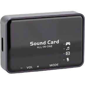 Cuifati USB External Sound Card, 192kHz 32bit DAC Virtual 7.1 Surround Sound for Gaming PC, with 3.5mm Headphone Jack and 24dB Audio Boost in Kuwait
