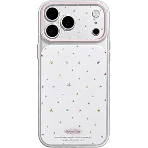 Compatible for iPhone 17 Pro Max Case Clear Cute Colorful Glitte Shiny Stars Aesthetic Design for Women Teen Girls Sparkle Sparkly Cute Phone Protective Cover-Clear in Kuwait