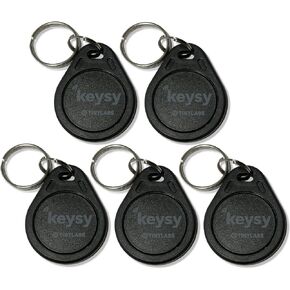 Keysy Rewritable RFID Key Fobs (5-Pack, Black) in Saudi Arabia