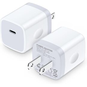 A15 A16 A17 5G Type C Charger Fast Charging Block,2Pack 20W USB C Power Adapter Android Phone Wall Charger Block for Samsung Galaxy S26/S25 Edge/S24 Ultra/S23/A25/A54/A14/A13/S22/S21/S20/iPhone 16/15 in Saudi Arabia