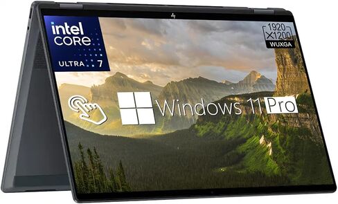 HP OmniBook X Flip 2-in-1 Laptop, 16" WUXGA IPS Touchscreen Laptop, Intel 8-Core Ultra 7 256V, 16GB LPDDR5x 1TB SSD | Backlit KB, Copilot+ AI PC for Creator and Designer Business, Windows 11 Pro in Kuwait