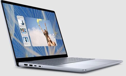 Dell Inspiron 14 7445 2-in-1 Laptop, 14" FHD+ Touchscreen, AMD Ryzen 5 8640HS(Beats i7-1255U), 32GB DDR5 RAM, 1TB PCIe SSD, Backlit KB, FP Reader, Type-C, FHD Webcam, Win 11 Home in Kuwait