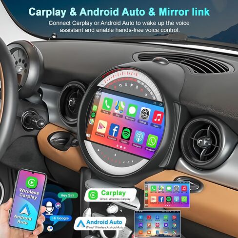 8 cores (4G RAM+64G ROM) Car Radio Stereo for Mini Cooper R56 2007-2014 in Kuwait