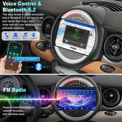 8 cores (4G RAM+64G ROM) Car Radio Stereo for Mini Cooper R56 2007-2014 in Kuwait