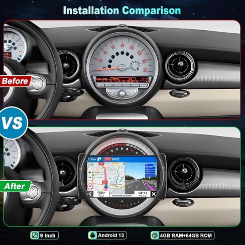 8 cores (4G RAM+64G ROM) Car Radio Stereo for Mini Cooper R56 2007-2014 in Kuwait
