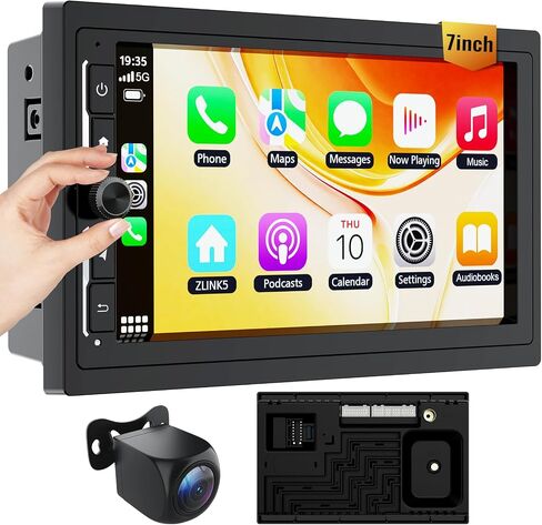 HauDio 10.1" Wireless CarPlay & Android Auto Car Stereo - 2GB RAM 64GB ROM, DSP Sound, 1080P Backup Camera, Bluetooth 5.0, HD Touchscreen Media Receiver in Saudi Arabia