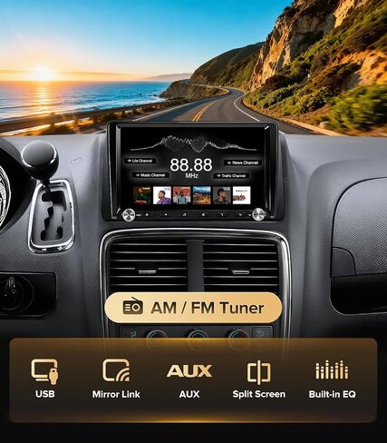 9" Wireless CarPlay Radio for Dodge Caravan 11-20 Chrysler 12-16 in Kuwait