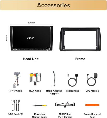 9" Wireless CarPlay Radio for Dodge Caravan 11-20 Chrysler 12-16 in Kuwait