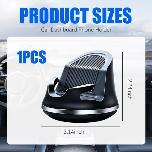 360 Degree Rotation Car Dashboard Phone Mount Anti-Slip in Kuwait