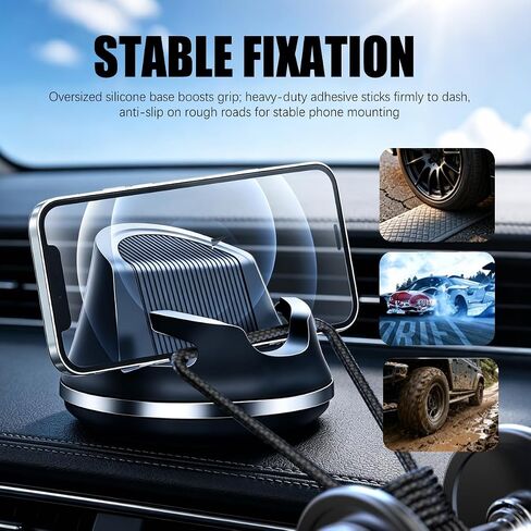360 Degree Rotation Car Dashboard Phone Mount Anti-Slip in Kuwait