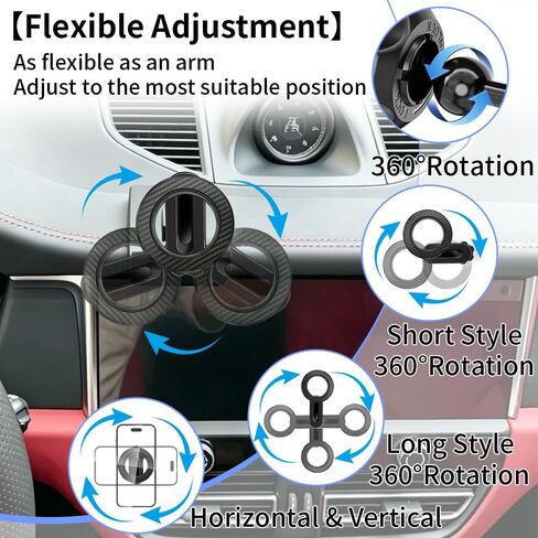 Car Phone Holder Mount for Porsche Macan 2015-2026 and Cayenne 2019-2023 in Saudi Arabia