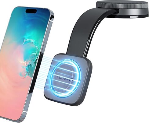 Magnetic Car Phone Holder, Bendable Alloy Arm Car Mount with Vacuum Suction, All-in-one Design & 108LBS Strongest Suction & 360° Rotation for All MagSafe Phones iPhone 17 16 15 14 Pro Max in Saudi Arabia