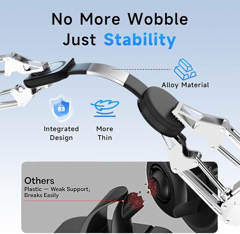 Magnetic Car Phone Holder, Bendable Alloy Arm Car Mount with Vacuum Suction, All-in-one Design & 108LBS Strongest Suction & 360° Rotation for All MagSafe Phones iPhone 17 16 15 14 Pro Max in Saudi Arabia