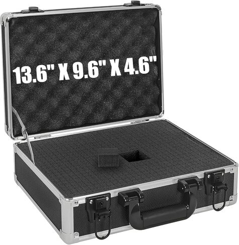 Protective Hard Case Shockproof Water-resistant with Customized DIY Foam Insert fit for Camera, tools, etc, 12.2 X 12.2 X 4.5-Inch in Saudi Arabia