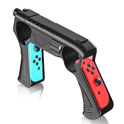 Game Gun for Nintendo Switch/ Switch OLED, Compatible for Shooting Games, Big Buck Hunter Arcade，Resident Evil, Sniper Elite, Doom, Hunting Simulator, Wolfenstein, Payday, Ideal for Family Fun & Gift in Kuwait