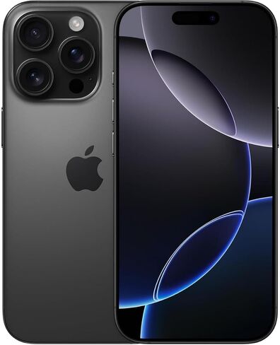 Apple iPhone 16 Pro, 128GB, Black Titanium - Unlocked (Renewed) in Kuwait