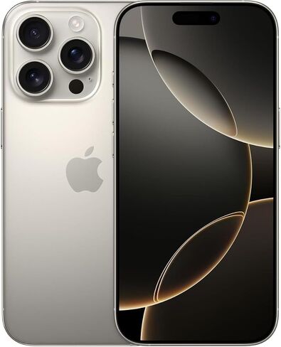 Apple iPhone 16 Pro, 128GB, Black Titanium - Unlocked (Renewed) in Kuwait