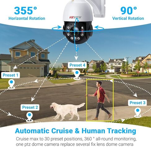 30X Optical Zoom PTZ 5MP WiFi Outdoor Security Camera, BU-E580 in Kuwait