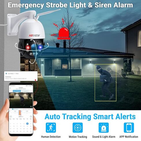 30X Optical Zoom PTZ 5MP WiFi Outdoor Security Camera, BU-E580 in Kuwait