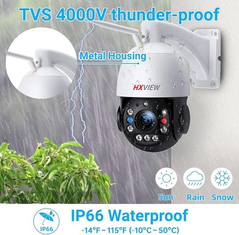 30X Optical Zoom PTZ 5MP WiFi Outdoor Security Camera, BU-E580 in Kuwait