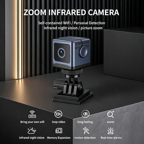 WEERSHUN W03 Smart WiFi Security Camera – 1080P HD, Night Vision, Motion Detection, Low Power, Smart Security Cameras, High Definition Camera FootageFour Modes to Switch at Will, 130° Wide-Angle in Kuwait