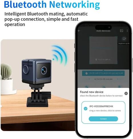 WEERSHUN W03 Smart WiFi Security Camera – 1080P HD, Night Vision, Motion Detection, Low Power, Smart Security Cameras, High Definition Camera FootageFour Modes to Switch at Will, 130° Wide-Angle in Kuwait