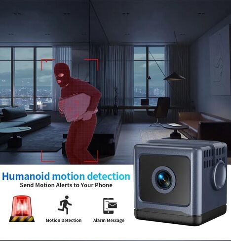 WEERSHUN W03 Smart WiFi Security Camera – 1080P HD, Night Vision, Motion Detection, Low Power, Smart Security Cameras, High Definition Camera FootageFour Modes to Switch at Will, 130° Wide-Angle in Kuwait