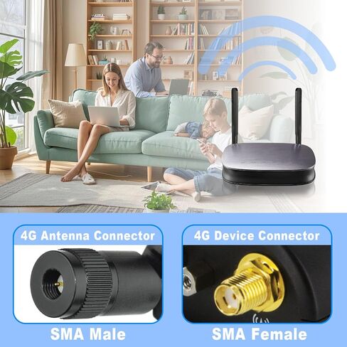 Eightwood 5dBi 4G LTE Antenna, Omnidirectional SMA Male Antenna (2-Pack) in Kuwait