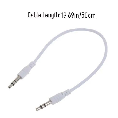 4 Pack Short Audio Cable 11 Inch 3.5mm Aux Cable 3.5mm Male to Male TRS Audio Stereo Audio Cable for VR Headset Headphone Car Stereo Phone Music Mixer Speaker Wireless Mic Receiver Desktop PC in Saudi Arabia