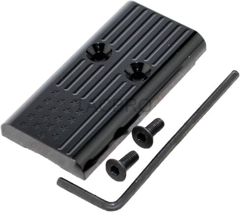 Black Anodized Aluminum MOS Cover Plate Compatible with Glock Gen 4&5 G34 G35 in Kuwait
