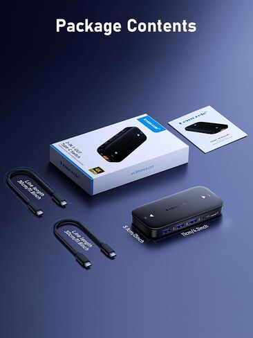 Lemorele USB C KVM Switch with 4K@60Hz HDMI, 4 USB A/C Ports, 100W PD, 3.5mm Audio for 2 Computers Share 1 Monitor/Keyboard/Mouse/USB Flash Drives, etc, Compatible with Windows, Mac, Linux, Android in Saudi Arabia