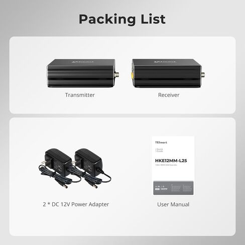TESmart HDMI KVM Extender Over IP, 1080P@60Hz, Up to 393ft(120m) via Single Cat5/6, USB Keyboard & Mouse Extension | Single/Quad-Screen Video Wall Mode | RX Audio Out, HDCP 1.4, Windows/Ubuntu/macOS in Kuwait