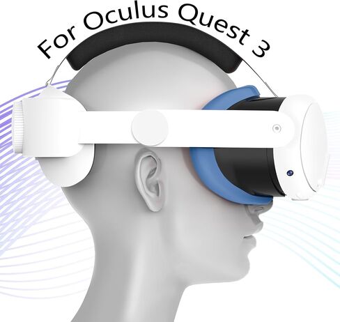 Silicone Face Cover for Meta Quest 3 - Skin-Friendly Anti-Sweat VR Face Pad with Ventilation & Lightproof Design (Blue) in Kuwait