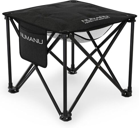 NUMANU Padded Folding Camp Stool for Adults, Footrest & Carry Bag, 500 lbs in Kuwait