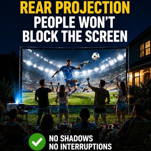 Japard 250 inch Projector Screen Outdoor Night Home Theater 4K Full HD in Saudi Arabia