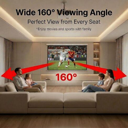 Japard 250 inch Projector Screen Outdoor Night Home Theater 4K Full HD in Saudi Arabia