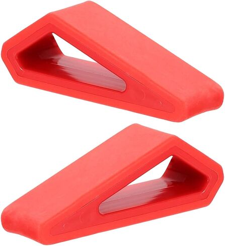 PATIKIL Laptop Wedge, 2-Pack Portable Laptop Stand Computer Notebook Holder Keyboard Stand Lifter Risers Plastic Anti-Slip Ventilated Elevated Feet for Desktop Keyboard Tablet, Gray in Kuwait