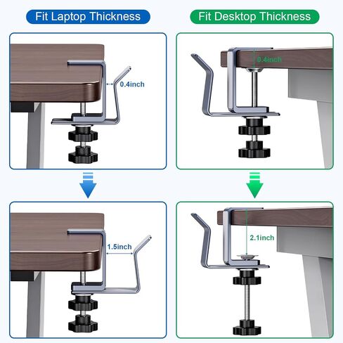 Vertical Laptop Stand, Aluminum Slide Design Adjustable Laptop Holder for Desk Side, fits All MacBook/Surface/Samsung/HP/Dell/Chrome Book (Space Gray) in Kuwait