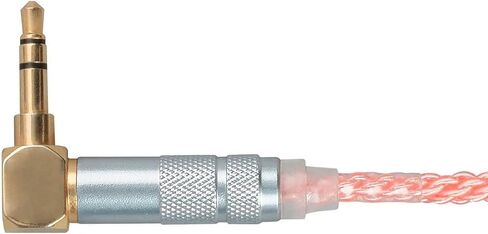 Monolith Dual 2.5mm to 3.5mm Headphone Cable - 5 Feet - Pink with Oxygen Free Copper Braided Auxiliary Audio Cord in Kuwait